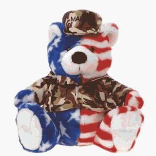  DD Discounts 372981 9.5 Usa Flag Bear With  Marine 
