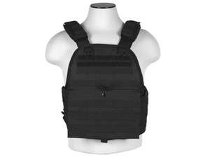   Carrier Tactical Vest BLACK Military Special Forces Swat Police NEW