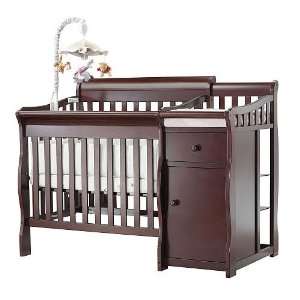  Sorelle Camden Mini Crib & Changer   Merlot: Baby