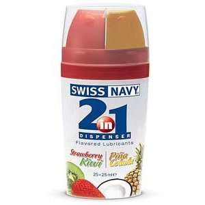  Stimulating Gel. Swiss Navy 2 IN 1 Starwberry/Kiwi 1 Side 