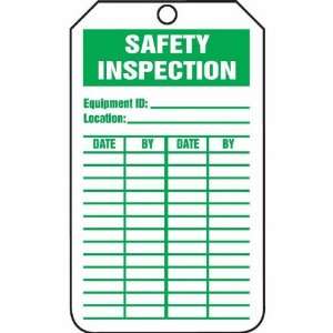 Tag, Safety Inspection, 5 7/8 X 3 3/8, RV Plastic  