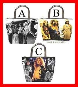Led Zeppelin Rock Band Bucket Bag Handbag Purse #PICK 1  
