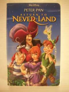   Disney Peter Pan Return To Never Land VHS Tape 786936164848  