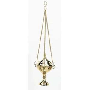  3.5 Stylized Narrow Base Small Hanging Censer Incense 