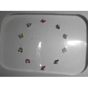Bindi Card (Beauty Spot) Colored Stones with Small Moti ( 