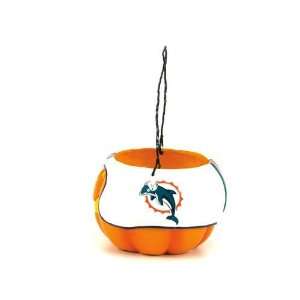 Miami Dolphins NFL Halloween Pumpkin Candy Bucket (5.5):  