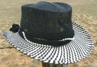 NEW SCALA Womens Toyo GAMBLER Golf Western Ladies Straw Cowboy Hat 