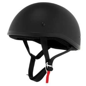   Original Half Face Motorcycle Helmet X Large Flat Black: Automotive