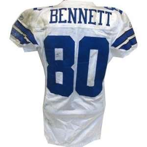 Martellus Bennett Jersey   Cowboys #80 Game Worn White Football Jersey 