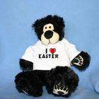 SHOPZEUS Chubbs Plush Penguin Toy with I Love Easter T Shirt