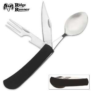   Ridge Runner Camping   Survival Knife, Fork Spoon 
