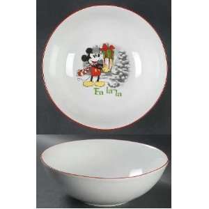 Disney MickeyS Vintage Holiday Soup/Cereal Bowl, Fine China 