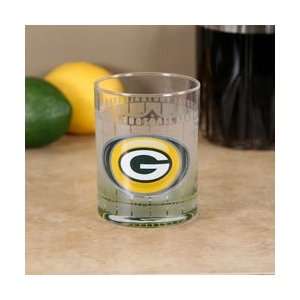  Green Bay Packers Frosted Bottoms Up Executive Glass 