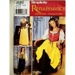  Sewing Pattern 5582   Use to Make   Misses Renaissance Costume 