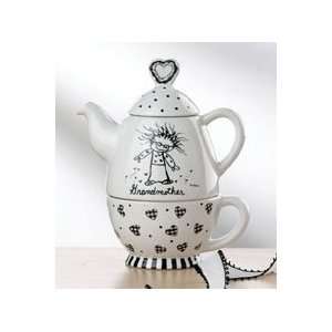Children of the Inner Light GRANDMOTHER TEA FOR ONE (Teapot & Cup 