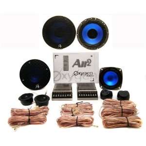  O2 Oxygen Audio 6 1/2 320 Watt 3 Way Component Car Stereo Speakers 
