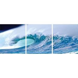  High Definition Canvas Art 3010 Ocean Wave Triptych NO. 1 
