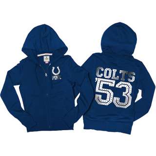 Victorias Secret PINK® Indianapolis Colts Womens Full Zip Hooded 