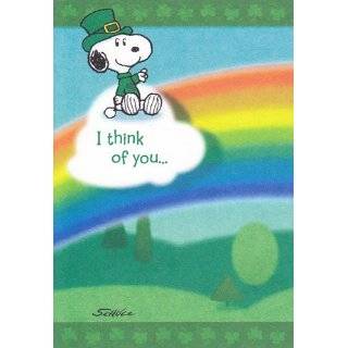 Greeting Cards   St Patricks Day   Peanuts   Snoopy Woodstock Irish I 