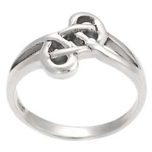  Knot Ring Hypoallergenic Nickel Free .925 Stamp Sizes 1,2,3,4 Jewelry