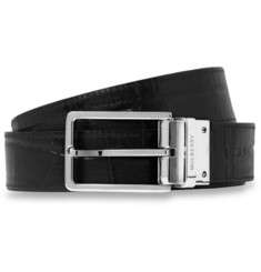 Mulberry Reversible Crocodile Embossed Leather Belt