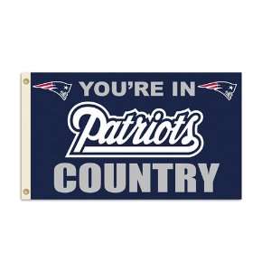   New England Patriots NFL Youre in Patriots Country 3x5 Banner Flag