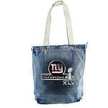 Little Earth New York Giants Super Bowl XLVI Champions Denim Shopper