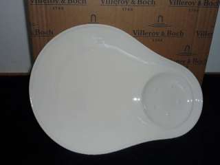 VILLEROY & BOCH Vivo Lucky U Schale / Doppelteller weiß oval 26,5 in 