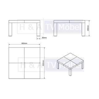 Couch  Wohnzimmertisch Orion PR   exklusives Design  