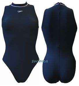 Speedo Badeanzug Schwimmanzug hydrasuit dunkelblau navy Lycra 