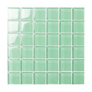  Sea Green Glass Mosaic Tile