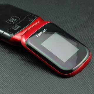   band Dual Sim T Mobile Cheap Qwerty Flip TV Cell Phone AT&T Red  