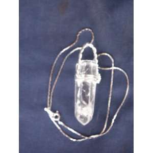   Quartz Crystal Pendant with Silver Mounting, 8.43.6 