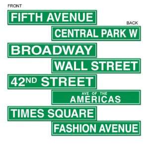  NYC Street Sign Cutouts Case Pack 72
