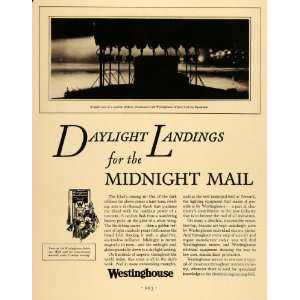  1930 Ad Westinghouse Electric Airport Lighting Mail 