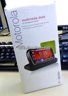 New Original OEM Motorola Cliq 2 MB611 Multimedia Sync Dock Cradle 