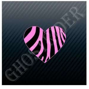  Pink Zebra Heart Trucks Sticker Decal: Everything Else