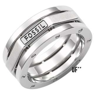 Fossil JF84885 Ring steel   Gr.21/66  