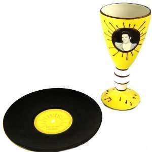  Elvis Presley Goblet and Plate by Pacific Direct Kitchen 