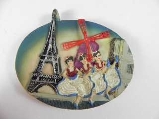 PARIS Souvenir Magnet,Moulin Rouge, Eiffelturm,7,5 cm  