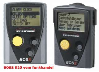 DIGITALER FUNKMELDEEMPFÄNGER SWISSPHONE BOSS 925   NEU  