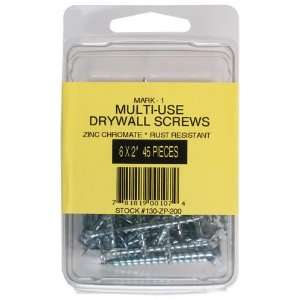  Multi Use Drywall Screw, #6 x 2