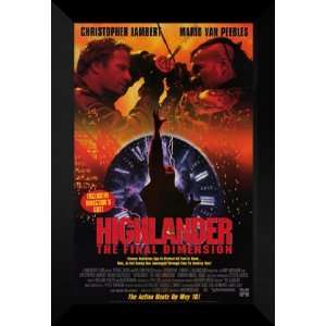  Highlander 3 Final Dimension 27x40 FRAMED Movie Poster 