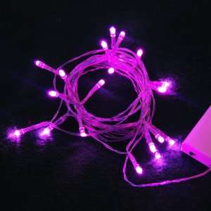  Battery 20 Purple(Pink) LED Christmas Party String Light 