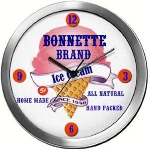 BONNETTE 14 Inch Ice Cream Metal Clock Quartz Movement  