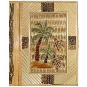  Palm Tree & Honu Bamboo Photo Album Arts, Crafts & Sewing