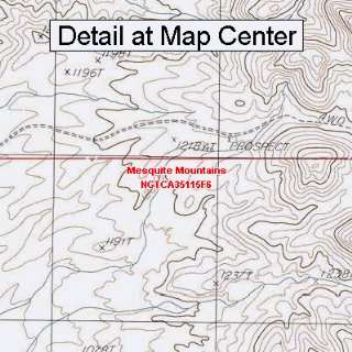  USGS Topographic Quadrangle Map   Mesquite Mountains 