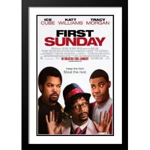  First Sunday Framed and Double Matted 32x45 Movie Poster Ice Cube 