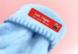 Bügeletiketten für Textilien Baby Kinder Etiketten zum aufbügeln 
