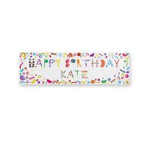  personalized candy birthday banner